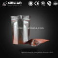 China Herstellung Kunststoff Aluminium Folie ziplock Stand Up Lebensmittel Verpackung Beutel